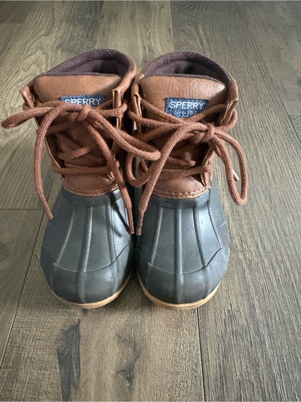 Sperry Kids Brown andBlack Duck Boots